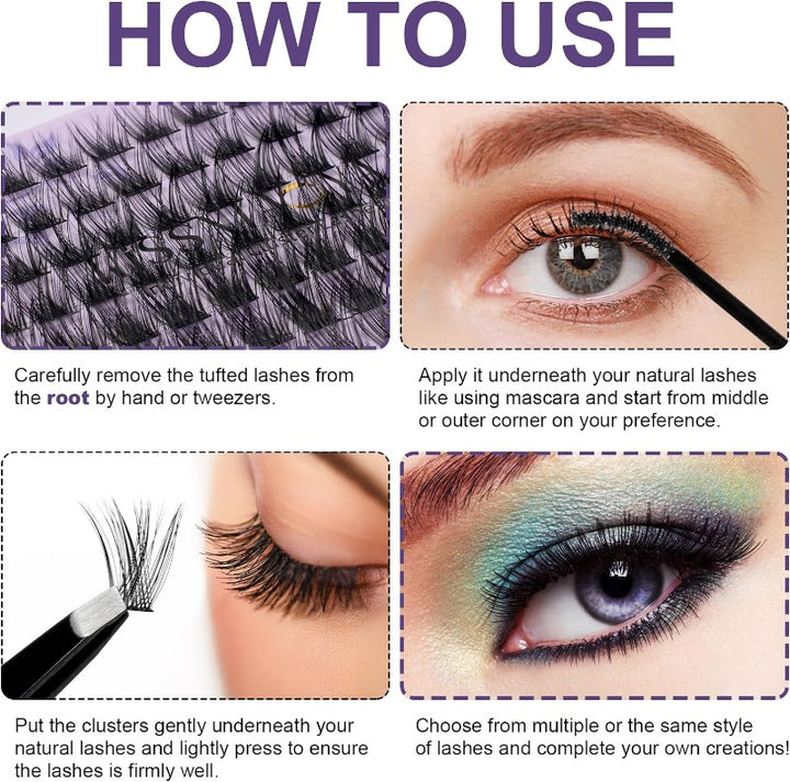 how to use false lashes