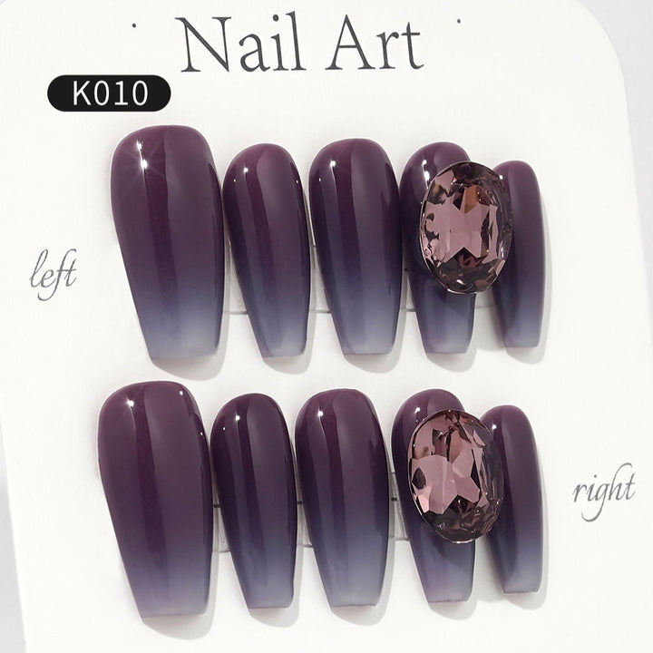 elegant purple nail tip