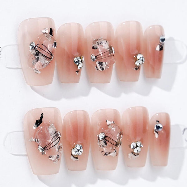 long square Nail Stickers